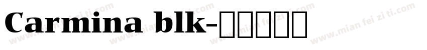 Carmina blk字体转换